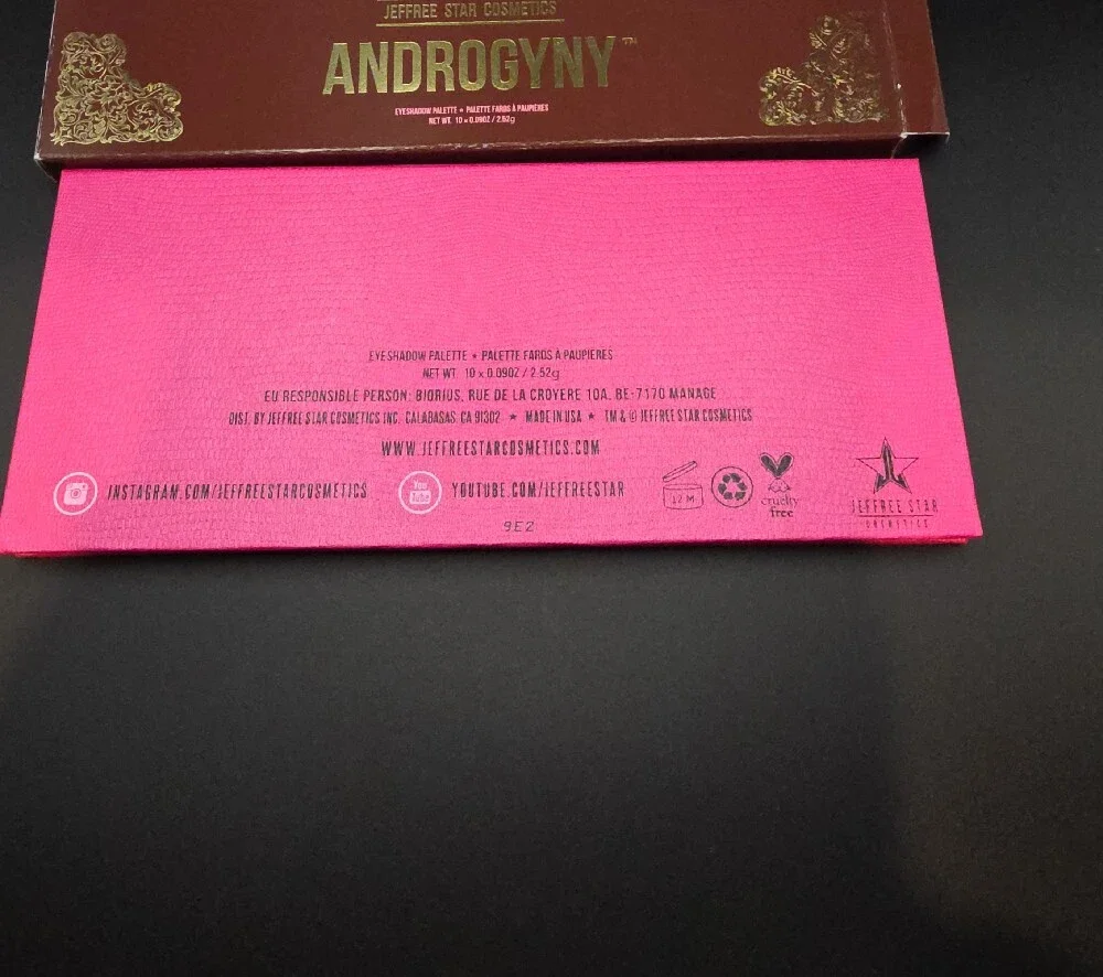 Jeffree Star Androgyny Eyeshadow Palette NIB